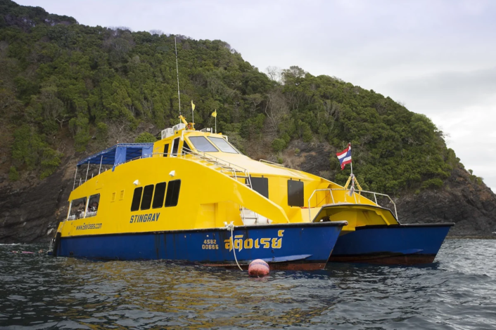Tauschiff Stingray am Tauchspot